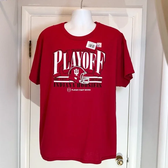 NWT 6 Pack Hanes Indiana T-Shirts Med, Lg, Xl - Picture 3 of 16